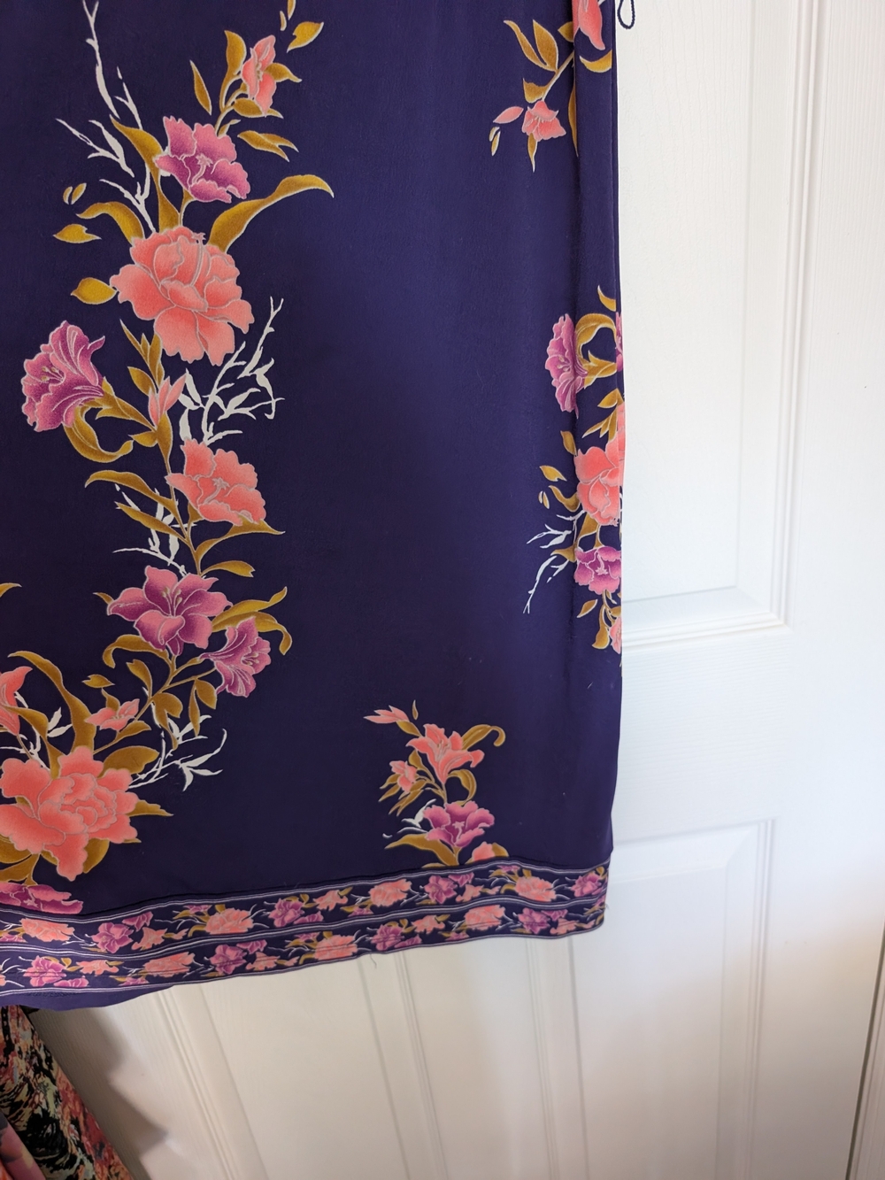 Apt 9 Floral Wrap-Front Sleeveless Dress - Purple with Pink Floral 1X - Picture 5 of 7